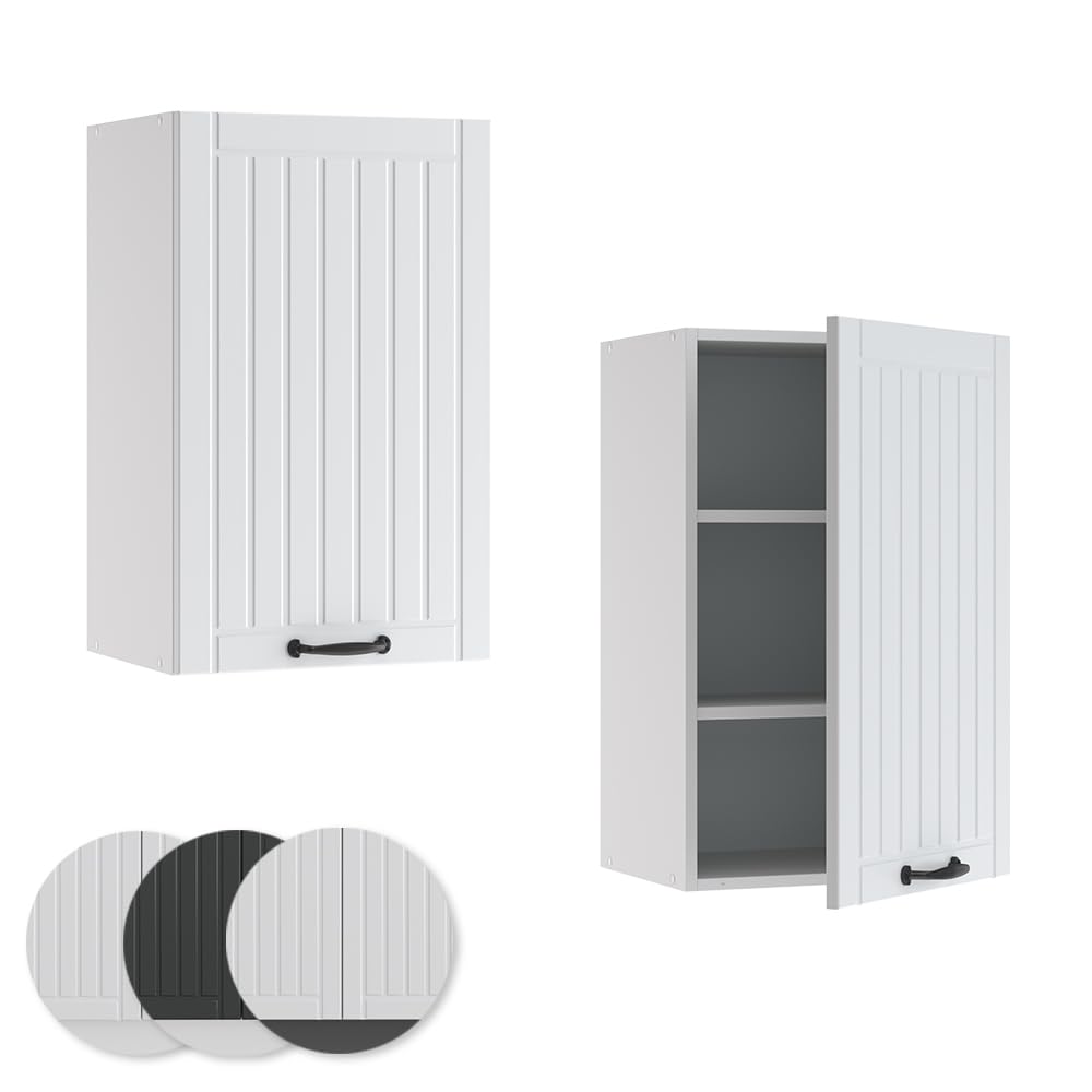 Vicco Armario Colgante Fame-Line, Blanco casa de Campo, 45 cm, para Combinar con Otros módulos de la Serie Fame-Line