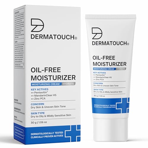 Image of DERMATOUCH Oil-Free Moisturiser - Lightweight Hydration | Non-Greasy Daily Moisture Care | Helps Maintain Skin Balance | 30g