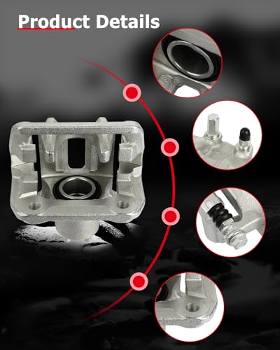 Image of cciyu 19B6886 Rear Left Brake Caliper Assembly w /Bracket For Acura For RDX 2013-2018,For Honda For Crosstour 2012-2015,For Honda For CR-V 2007-2016