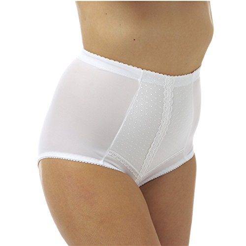 Marlon Charlotte Culotte de contrôle, Blanc, L Femme