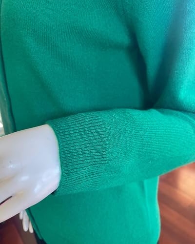 Image of Women's 100% Cashmere Button Front Long Sleeve Cardigan Sweater. Comfort, Luxury, and Insulation, Soft Silky Texture