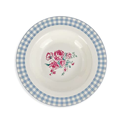 Nada Home Service d'assiettes creuses Isabelle Rose Julia Shabby Chic en porcelaine 6 pièces 5109