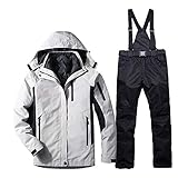 snowboard jacket mens medium wear-resistant, warm, waterproof, breathable, windproof