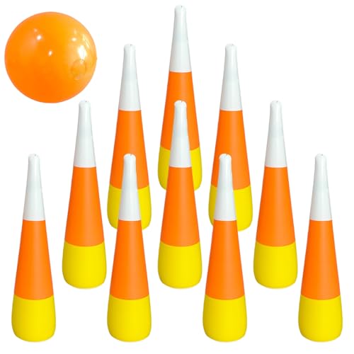 Jeu de quilles gonflable pour enfants et adultes en plastique léger