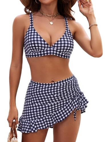 Wantonfy Bikini Mujer Traje de Baño Mujer Bikinis 2 Piezas Push up Conjunto Bañador Alta Bikini
