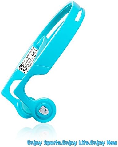 Ear Shield Wireless Over Ear Bone Conduction Headphones with 8GB Flash Memory Bluetooth 4.2 Sweatproof Headsets Portable Headphones Outdoors Sporting Earphones (ES-268BLUEP)