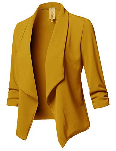 mustard plus size blazer