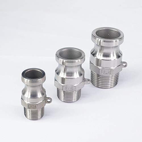 Acoplamiento Camlock tipo F con rosca macho de 1" inoxidable 304 5