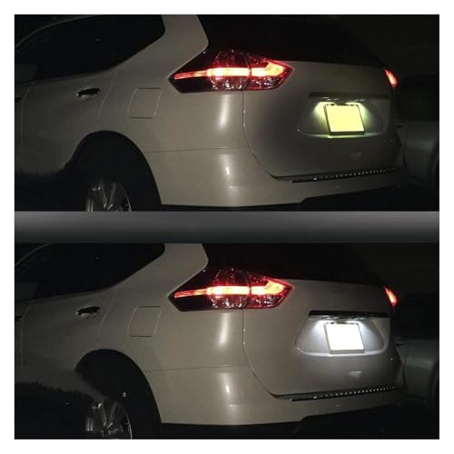 Luces LED matrícula EX37 FX35 QX50 soluciona iluminación trasera tenue 2uds 7