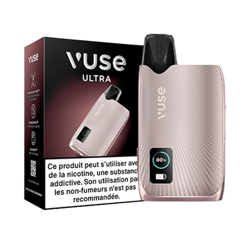 Vuse Ultra Cigarette Électronique – Kit Complet Vapoteuse Electronique Rechargeable avec Batterie Longue Durée, Vapeur Réglable, Cigarettes Électroniques, Capsules...