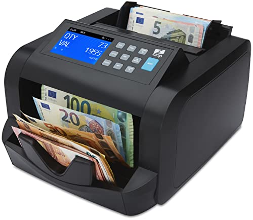 ZZap NC20 Pro Compteur de billets pour coupures mixtes & détecteur de faux billets – Machine à compter les billets, compteur de billets bancaires, compteur...