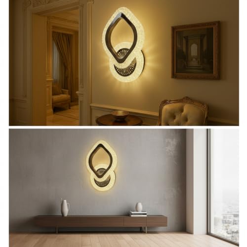 Image of Lyse Decor Wall Lights for Home Decoration LED Wall Light with 3 Color Modes, Easy Installation, Ideal for Modern Interiors, Bedroom, Living Room, Hallway, Office (2, WL85)