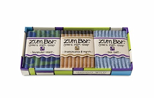 Indigo Wild Gift Set Zum Bar Set 3 Lavender Mint Frankincense & Myrrh & Sea Salt by Indigo Wild