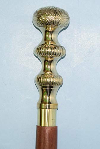 YAMAN ANTIQUE Walking Stick Style Beautiful Walking Wooden Cane Men Strong Sturdy Wood Walking Stick