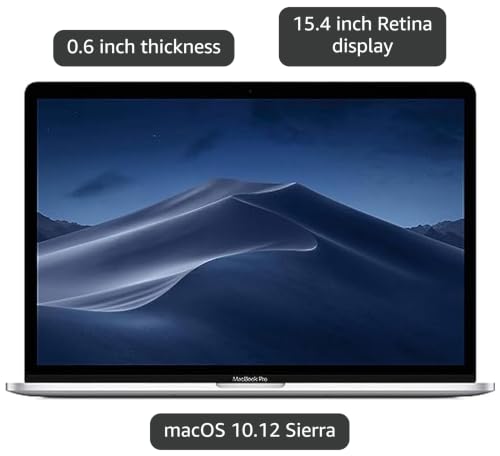 Image of Apple 2018 MacBook Pro with 2.9GHz Intel Core i9, 15.4 inch, 32GB RAM, 1TB SSD Storage, Silver (Renewed)