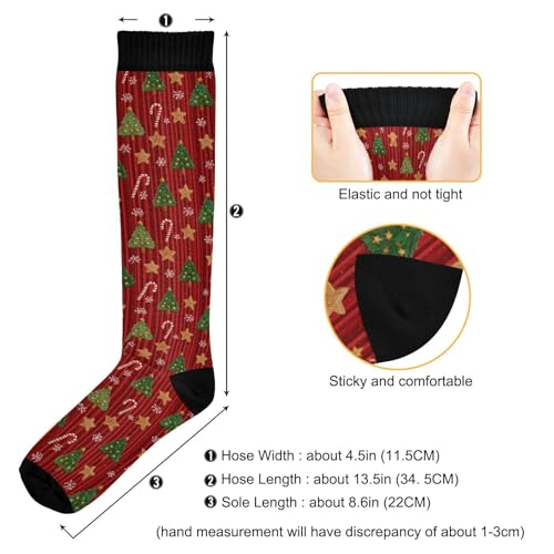Image of Wusikd Heartbeat Symbol Compression Socks for Women and Men Circulation Black Long Socks for Athletic Running 1