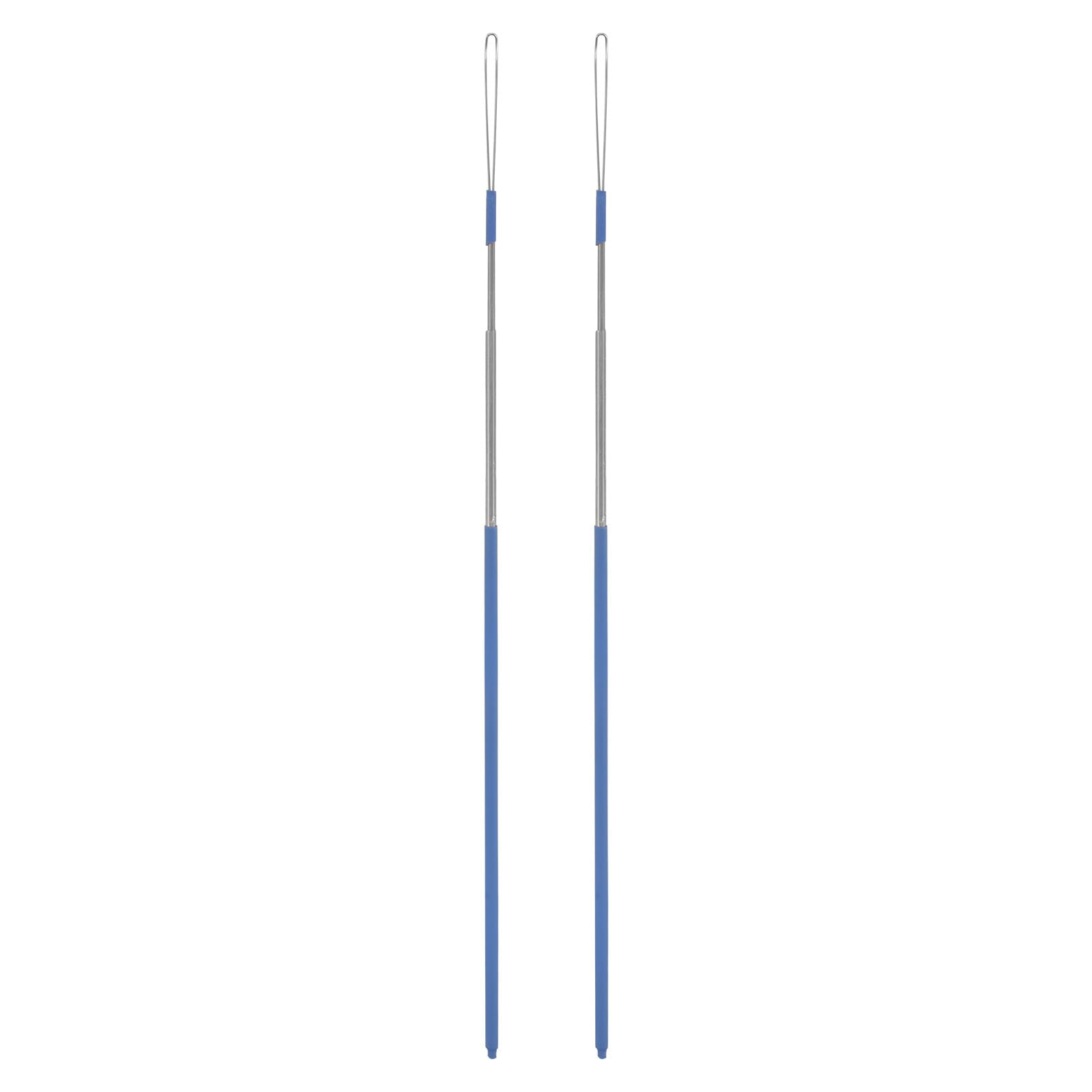 2Pcs Ear Wax Removal Tools Metal Earwax Cleaning Sticks Set with Non-Slip Handle Hollow Spoon Manual Gentle Ear
