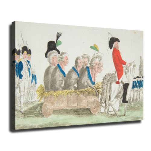 BXMDYFLQT French Revolution Caricature Poster Canvas Wall Art Print