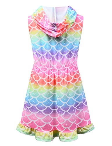Childrenstar Girls Bathing Suit Cover Up Terry Swim Coverups Zipper Swimsuit Cover Up Beach Dress, Size 10 11 #TOP1