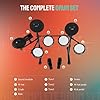 Glarry Electronic Drum Kit for Beginner, Drum Set with 4 Quiet Mesh Pads, Headphones, Stool, 150 Sounds, Electric Drum Kit for Kids Adult, Adjustable Height #1
