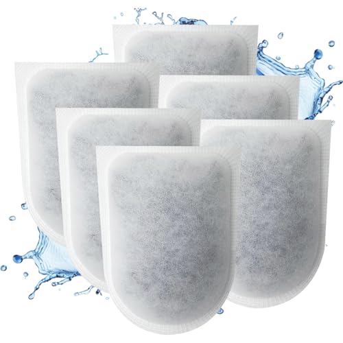 Image of 6Pack Large Carbon Filter Cartridges, Fish Tank Filters Replacement Filter Cartridges for Aquariums Compatible with Whisper EX30 /EX45 /EX70