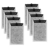 Nebulist 8 Pack Medium Aquarium Filter Cartridges Compatible with Tetra Whisper Filters IQ 10, Whisper 10i, Whisper PF10 and TetraFauna ReptoFilter 90 GPH and Tetra Whisper Power Filter 5-10 Gallons