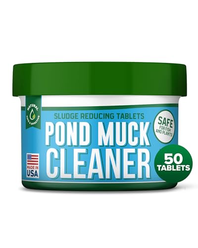 ProSpring Labs Pond Clarity Solution | Fish Pond Clarity Solution | Sludge Dissolver for Fish Pond 50 Tablets