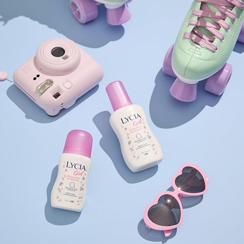 Lycia - Deodorant Roll on Girl, Deodorant für Mädchen und Kinder, dermatologisch getestet unter pädiatrischer Kontrolle, 50 ml