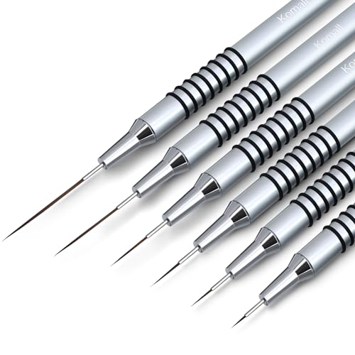Komall Metallic Nail Art Brushes,...