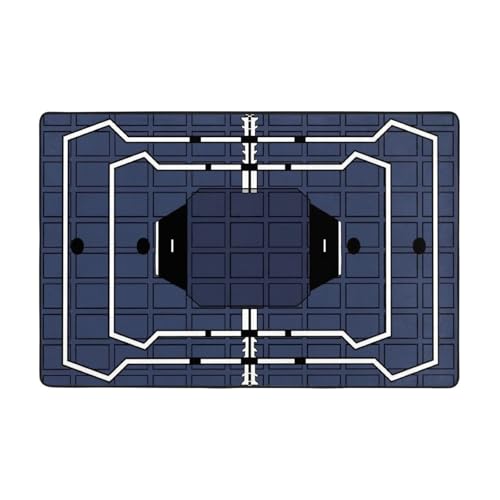 Jendfert Rainbow Frost Six Siege Super Soft Flannel Area Rug - Multi-Use Floor Mat for Bedroom, Yoga