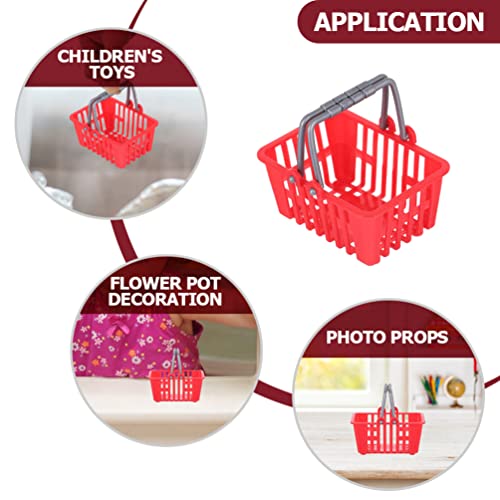 PATKAW 20Pcs Mini- Korb- Spielzeug Einkaufskorb mit Griff Küche Tun Spiel Spielzeugkorb Spielzeug für Jungen Und Mädchen… – Bild 6