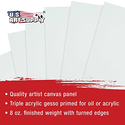 Us Art Supply 12 X 16 Inch Professional Artist Quality Acid Free Canvas Panel Boards For Painting 12-Pack (1 Full Case Of 12 Single Canvas Board Panels) #TOP3