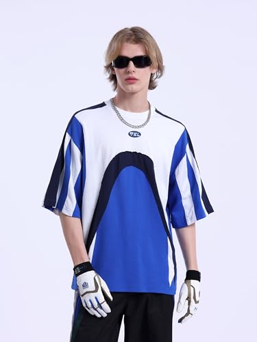 Aelfric Eden Graphic Tees Y2k Mens Oversized T Shirt Color Block Racing Streetwear Shirts Unisex Casual Summer Tops3