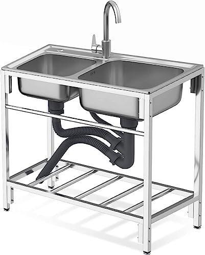 Generisch Generic Doppelbecken-Edelstahlspüle