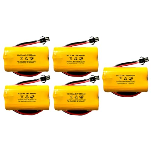(5 Pack) Exit Sign Emergency Light NiCad Battery 3.6v 900mAh ELB B001 ELBB001 ELB-B001 AA900MAH EU2 LED 0253799 ANIC1566