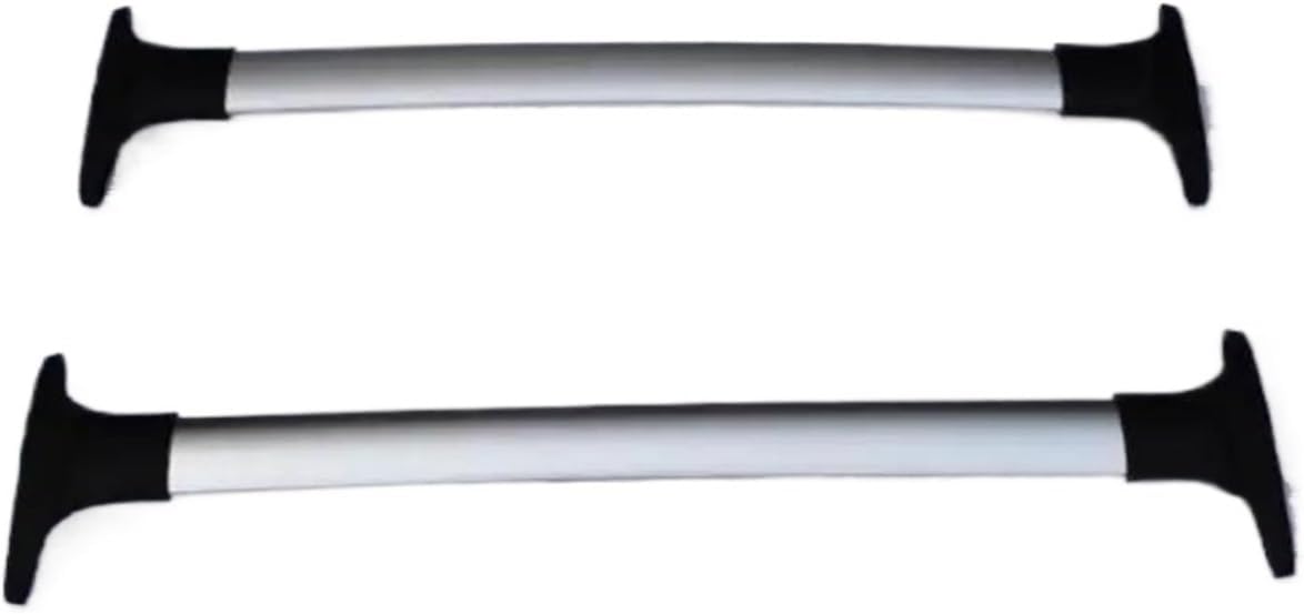 Roof Rack Rooftop Cross Roof Rack For Ford For Ecosport 2013 2014-2017 Rails Bar Luggage Bars Top Racks Rail Boxes Cross Bars(فضة)