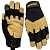 MSUPSAV Work Gloves Men,Utility Mechanic Working Glove High Dexterity for Multi-purpose,Excellent Grip,Black+Yellow,Large