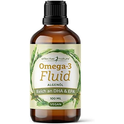Omega 3 Algenöl Vegan - Mit 1116mg EPA, DHA & DPA - Reicht 40 Tage - Vegan - Das Öl Stammt Zu 100% Aus Algen - 100 ml - Leicht Zu Dosieren Cover