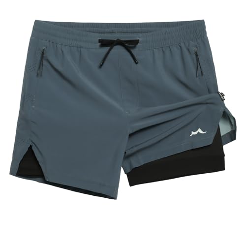 Image of maamgic Men's Athletic Running Shorts with Liner Ultra Lightweight Workout Shorts 5 inch / 7 inch