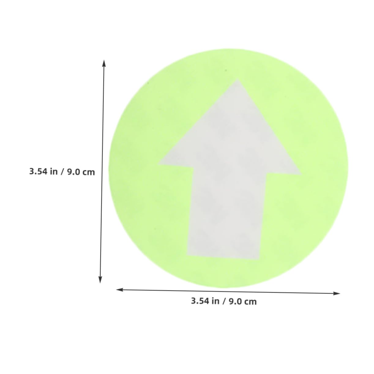 Generic 5pcs Signage Stickers Waterproof Stickers Nail Sticker Arrow Reflective Signs Reflective Trail Markers Arrow Direction Sign Reflective Arrow Markers Small Arrow PVC Water Proof, Light Green