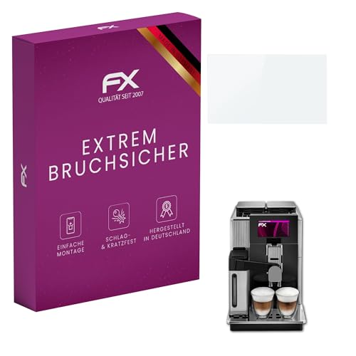 atFoliX Plastic Glass Protective Film compatible with DeLonghi Maestosa EPAM960.75.GLM Glass Protector, 9H Hybrid-Glass FX Screen Protector