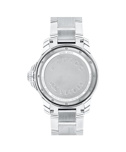 Movado Series 800 Men's Sport Watch - Swiss Quartz Movement, Stainless Steel Link Bracelet - 20 ATM Water Resistance - Luxury Fashion Timepiece for Him - Diver-Inspired - 40mm3
