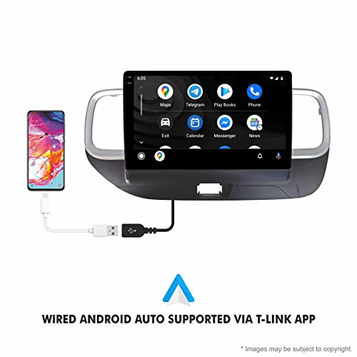 Image of 10 inch Android 10 Car Stereo for Hyundai Venue | 2GB RAM 32GB ROM | Apple CarPlay & Android Auto | Full HD Display | WiFi | GPS | SWC | Gorilla Glass | Reverse Parking Camera | Coupler Fit
