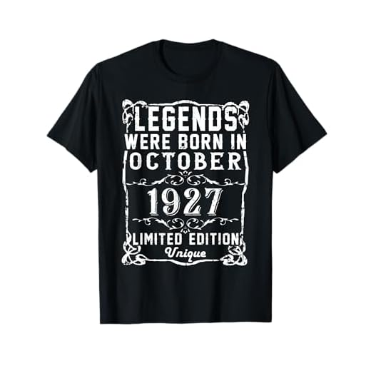 Cumpleaños Octubre 1927 Edición Limitada Regalo Used Vintage Camiseta
