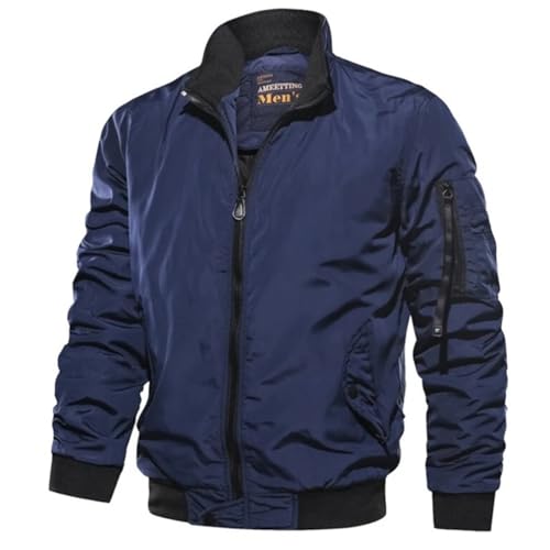 Blouson décontracté homme pour sorties outdoor et balades d'automne bleues