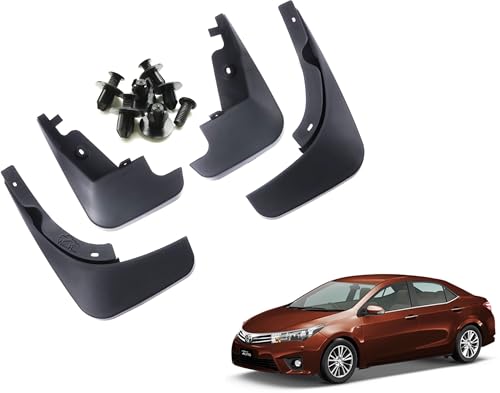 Image of WolkomHome Mud Flap Compatible with Corolla Altis Old - Durable Splash Guards for Car Exterior Protection