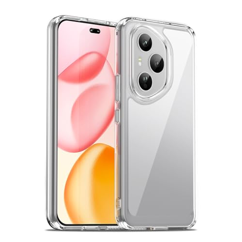 Image of Case for Honor 400 Pro 5G, Military Grade Drop Protection Phone Case, Yellowing Resistant, Anti-Scratch Hard PC Back, Shockproof Hard Ultra-Thin Protective Cover, Clear