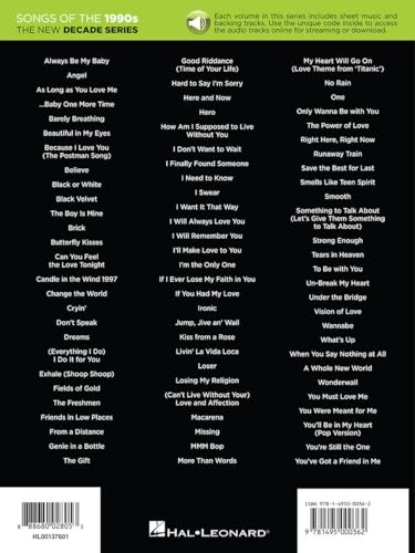 Songs of the 1990s: The New Decade Series Songbook with Online Play-Along Backing Tracks - Image 2