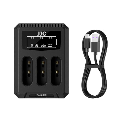Image of JJC NP-BX1 Battery Charger USB Triple Slot for Sony ZV-1F ZV1F ZV-1 II ZV1