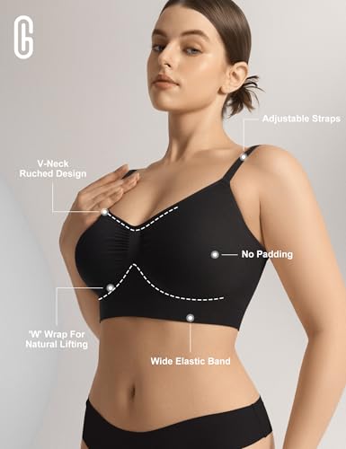 Bralettes for Women with Support Comfortable Bras No Underwire Seamless Everyday Bras2